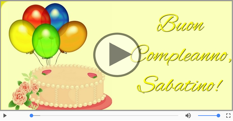 Tanti auguri Sabatino!