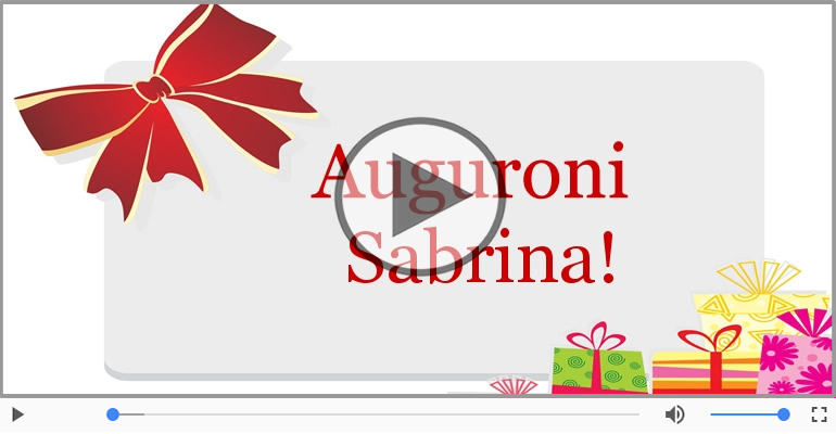 Tanti Auguri di Buon Compleanno Sabrina!