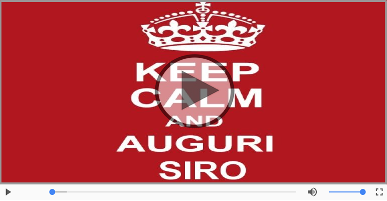 Tanti auguri a te Siro!