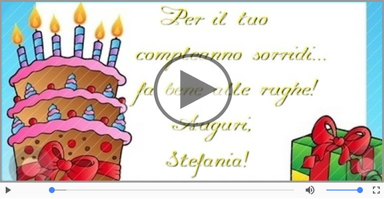 Tanti auguri Stefania!