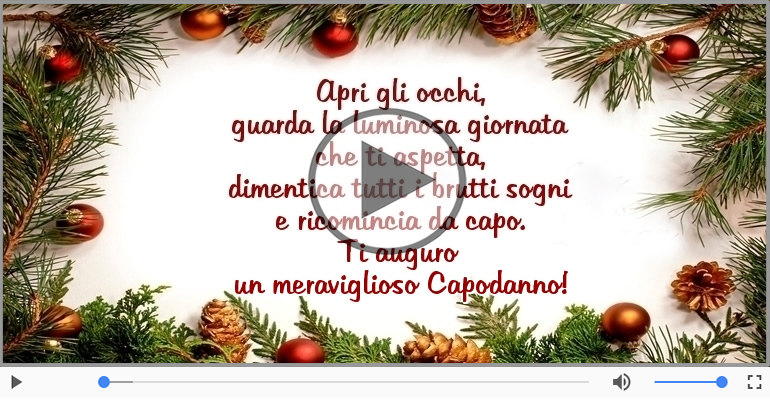 Ti auguro un meraviglioso Capodanno!