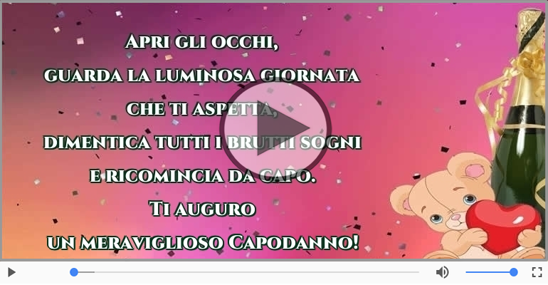 Ti auguro un meraviglioso Capodanno!