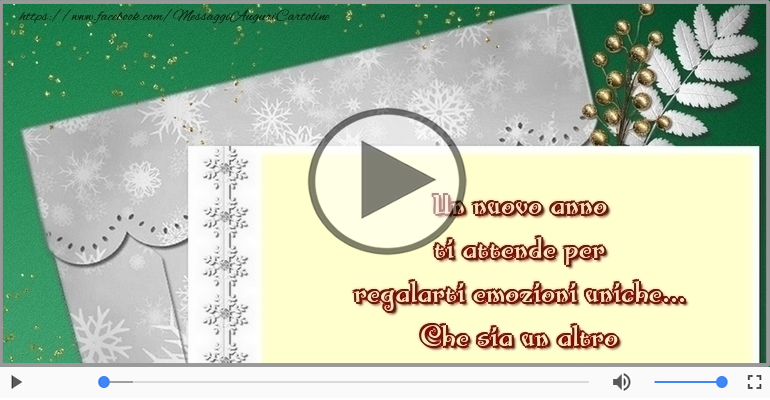 Auguri di un sereno e Buon anno!