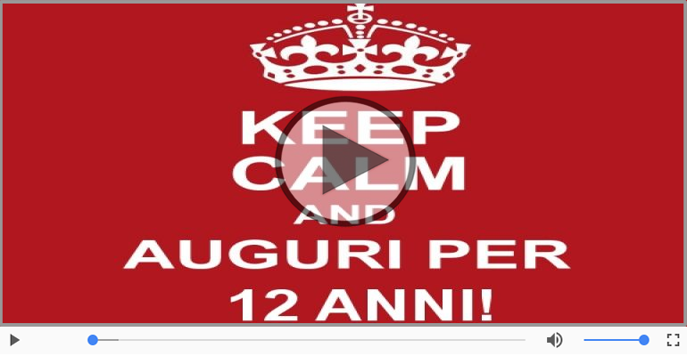 Cartoline musicali: Buon Compleanno 12 anni!