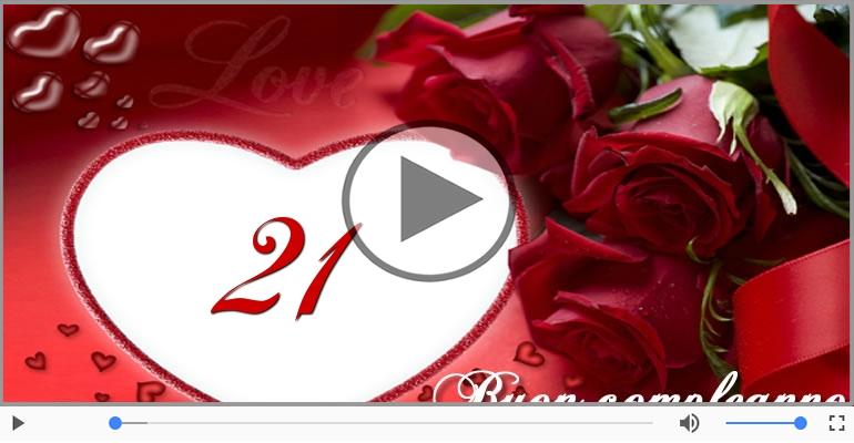 Cartoline musicali: Buon Compleanno 21 anni!