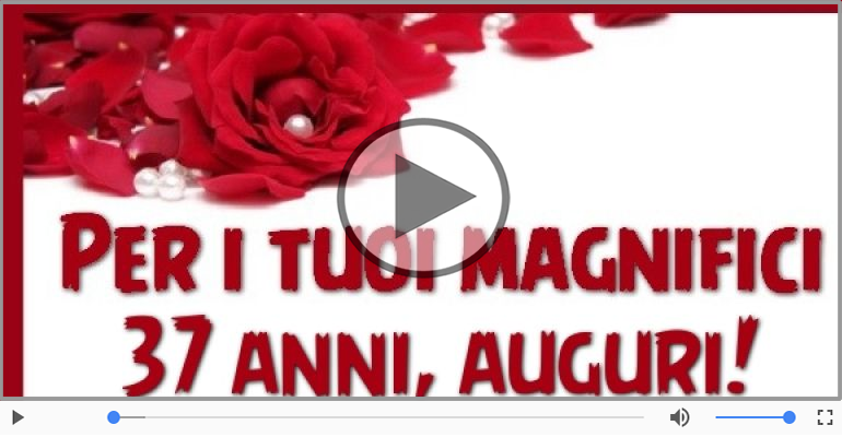 Cartoline animate e musicali: Buon Compleanno 37 anni!