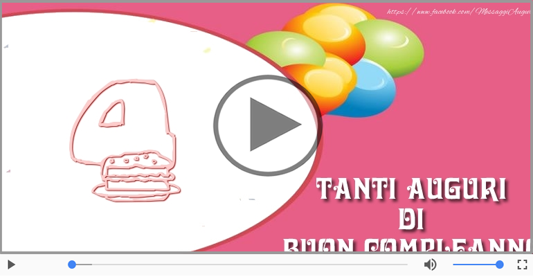 4 anni Buon Compleanno!