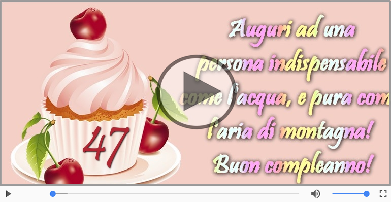47 anni Buon Compleanno!
