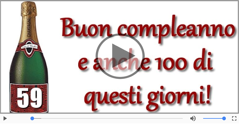Cartoline musicali: Buon Compleanno 59 anni!