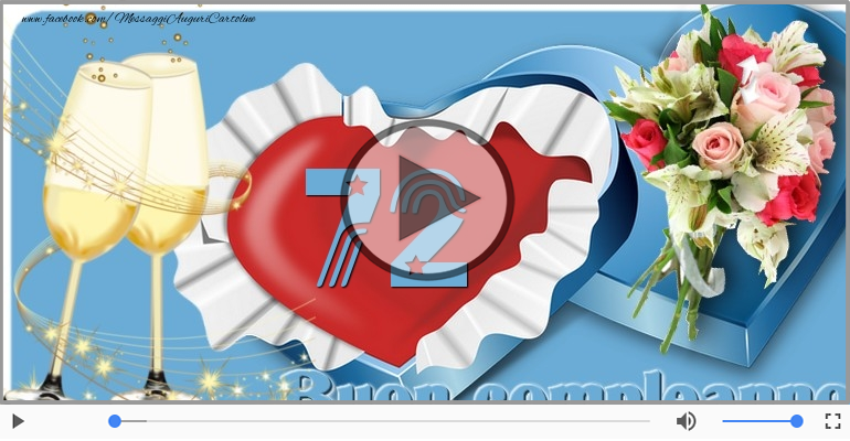 72 anni Buon Compleanno!