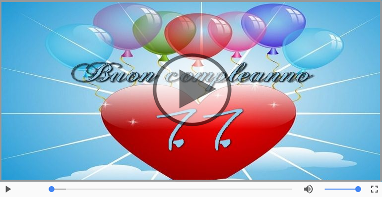 77 anni Buon Compleanno!