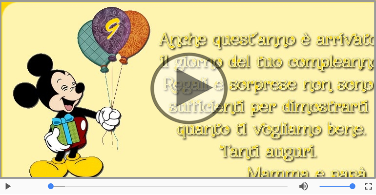 9 anni, Tanti Auguri!