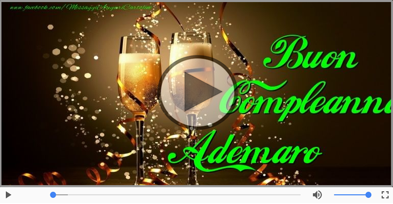 It's your birthday Ademaro ... Buon Compleanno!
