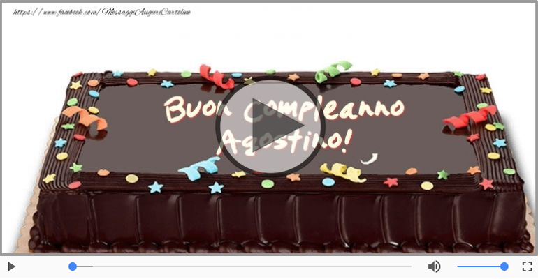 Tanti Auguri di Buon Compleanno Agostino!