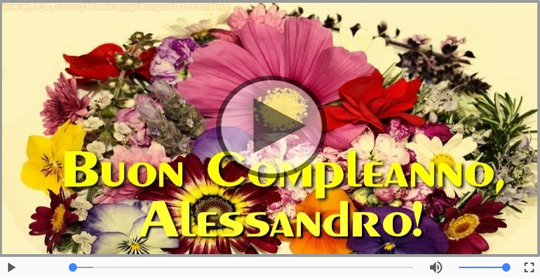 Tanti Auguri di Buon Compleanno Alessandro!