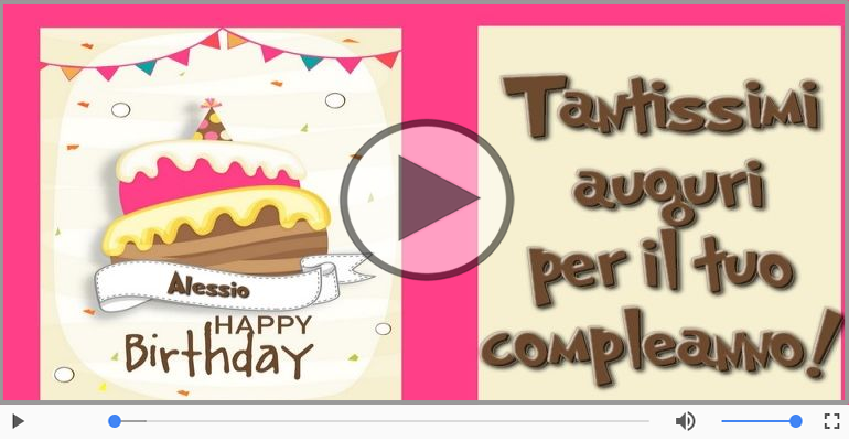 It's your birthday Alessio ... Buon Compleanno!