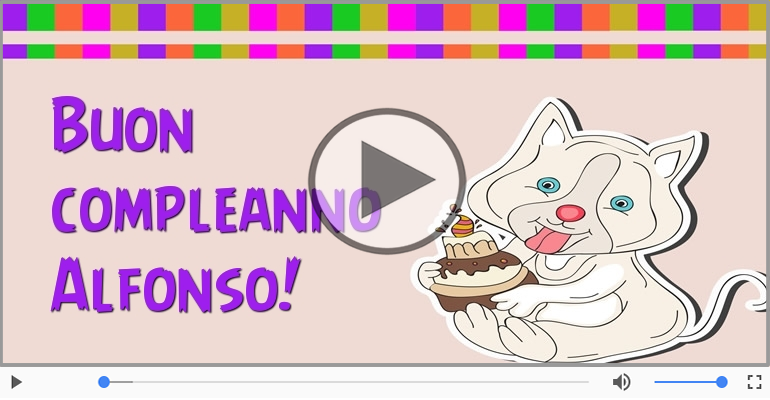 It's your birthday Alfonso ... Buon Compleanno!