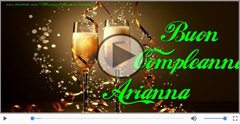 Happy Birthday Arianna! Buon Compleanno Arianna!