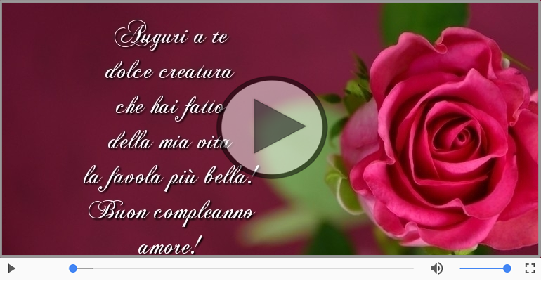 Buon compleanno amore!