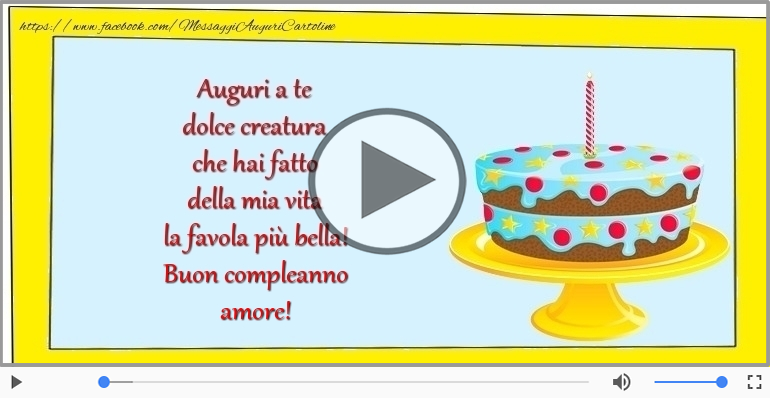 Buon compleanno amore!