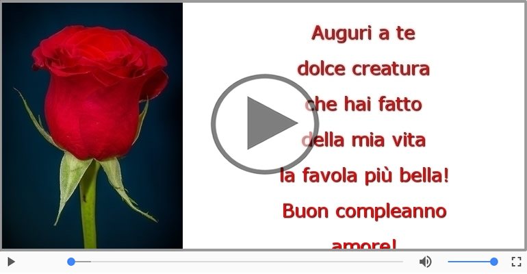 Buon compleanno amore!