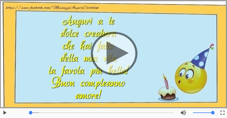Buon compleanno amore!