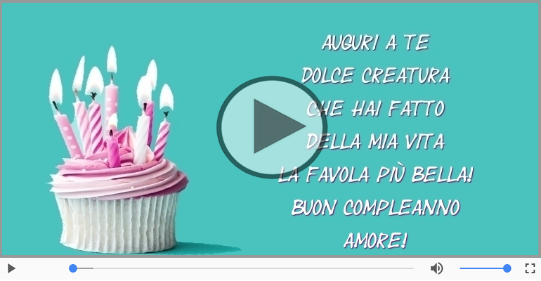Buon compleanno amore!
