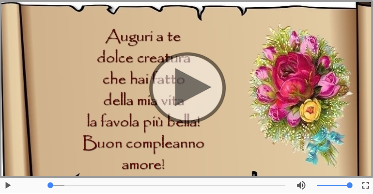 Buon compleanno amore!