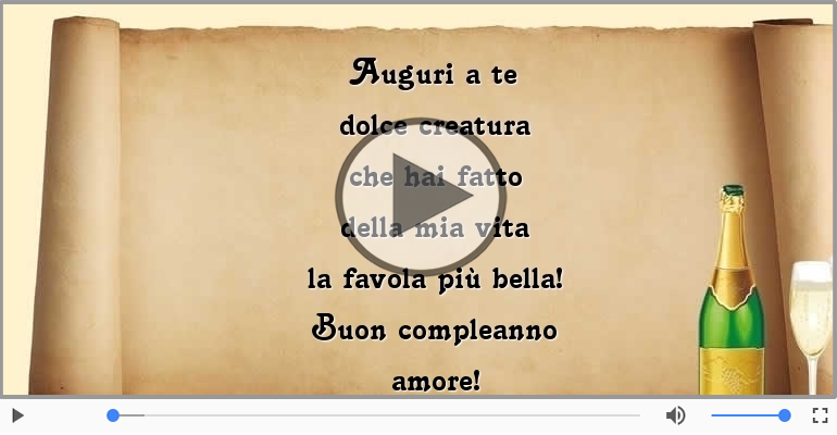 Buon compleanno amore!