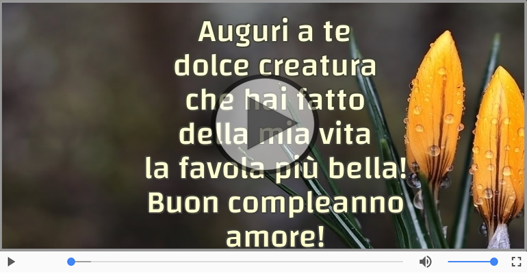 Buon compleanno amore!