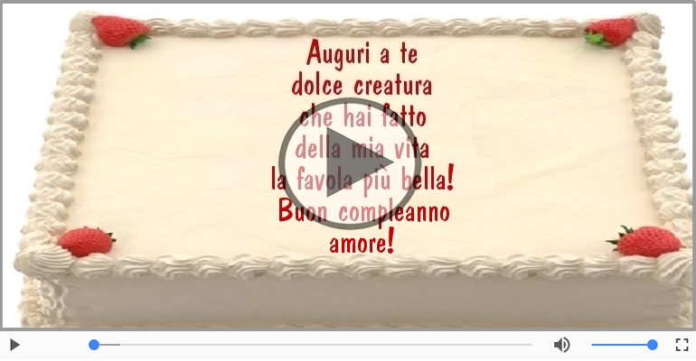 Buon compleanno amore!