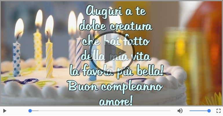 Buon compleanno amore!