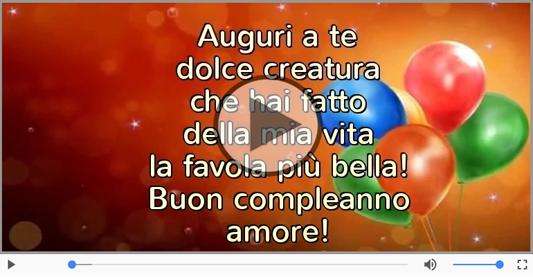 Buon compleanno amore!