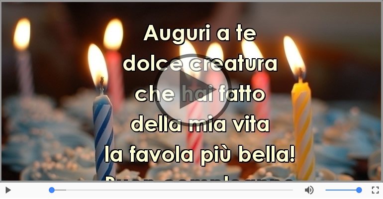 Buon compleanno amore!