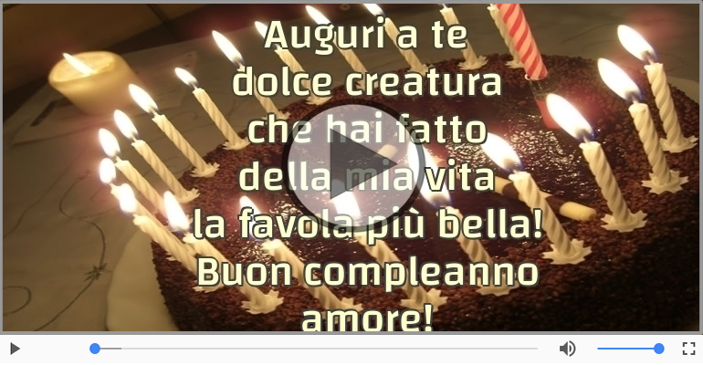 Buon compleanno amore!