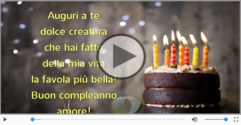 Buon compleanno amore!
