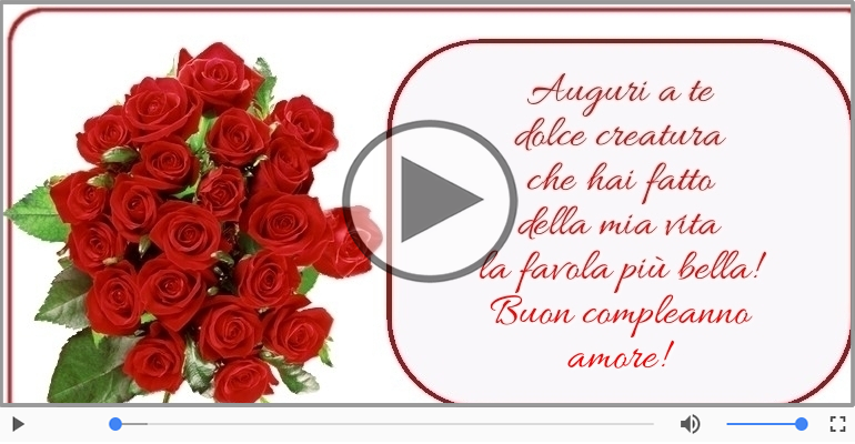 Buon compleanno amore!