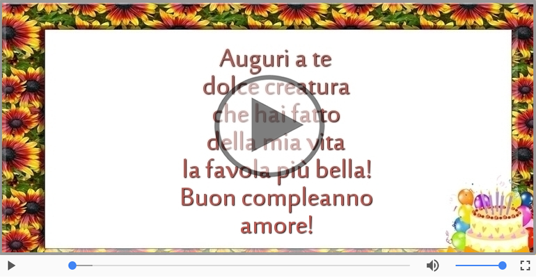 Buon compleanno amore!