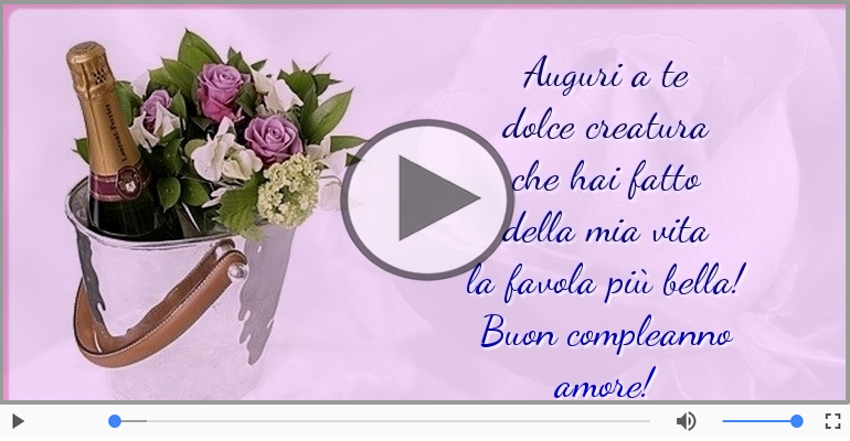 Buon compleanno amore!