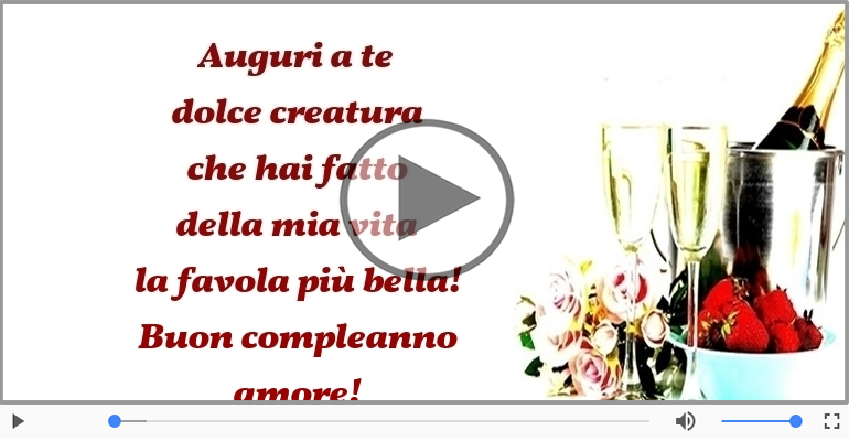 Buon compleanno amore!