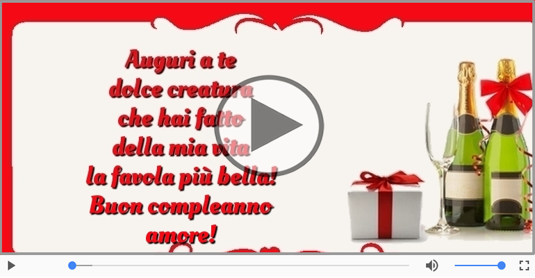 Buon compleanno amore!