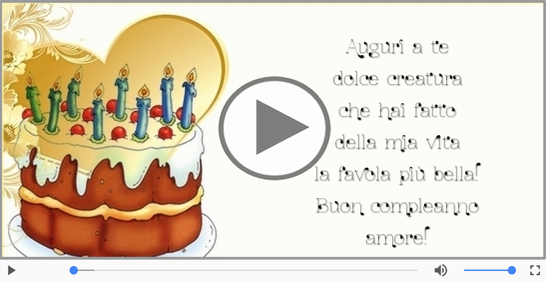 Buon compleanno amore!