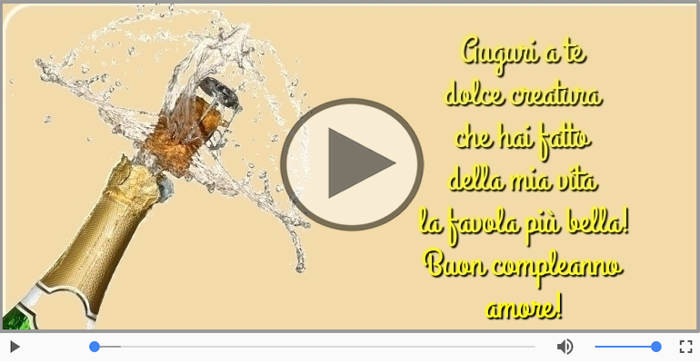Buon compleanno amore!