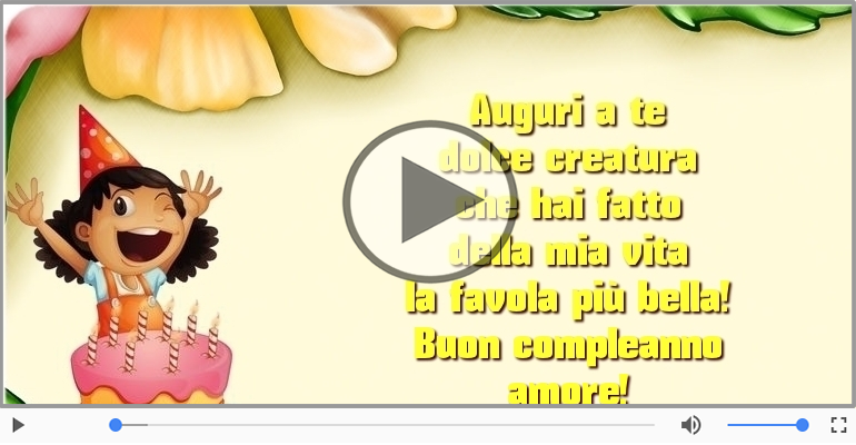 Buon compleanno amore!