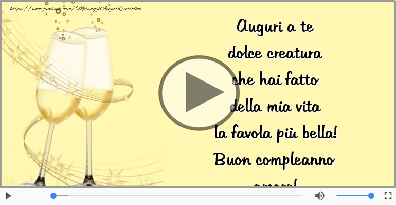 Buon compleanno amore!