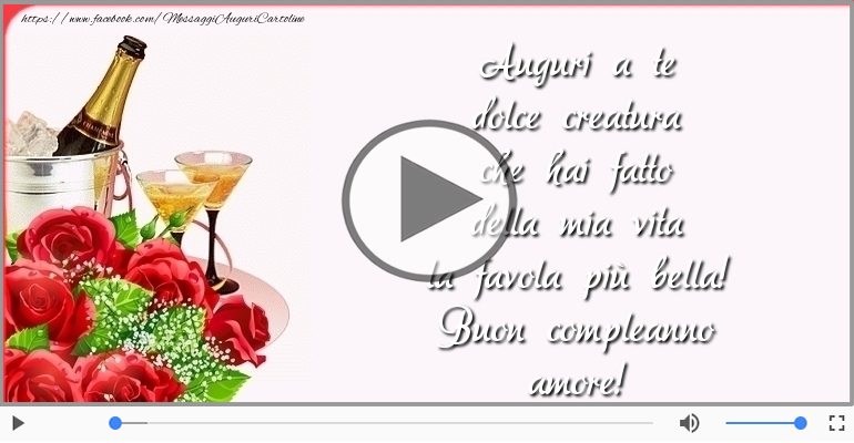 Buon compleanno amore!
