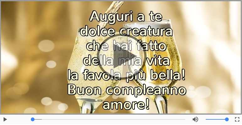 Buon compleanno amore!