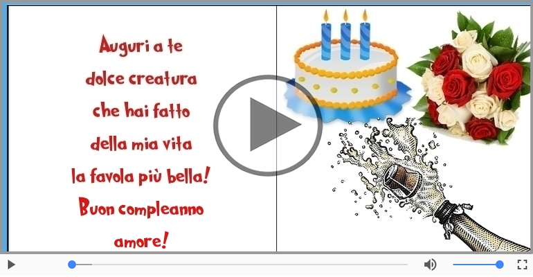 Buon compleanno amore!