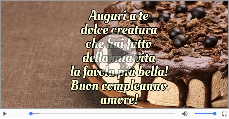 Buon compleanno amore!