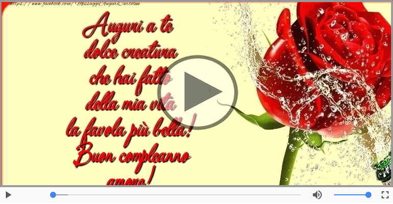 Buon compleanno amore!